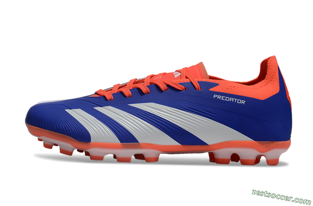 Adidas Predator Elite 24 MG Low-Tops Soccer Cleats - Blue/White/Red 2
