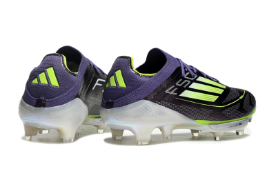 Adidas F50+ Lightstrike Elite FG Low-Tops Soccer Cleats - Purple/Yellow/Silver