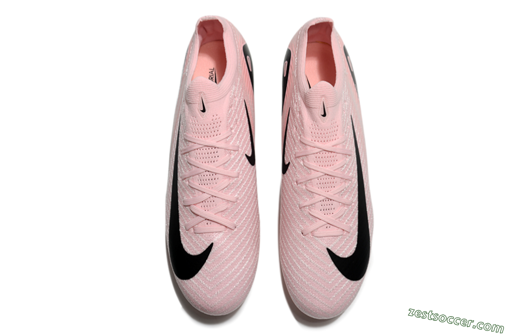 Nike Air Zoom Mercurial Vapor 16 Elite FG Low-Tops Soccer Cleats - Pink/Black/White 4