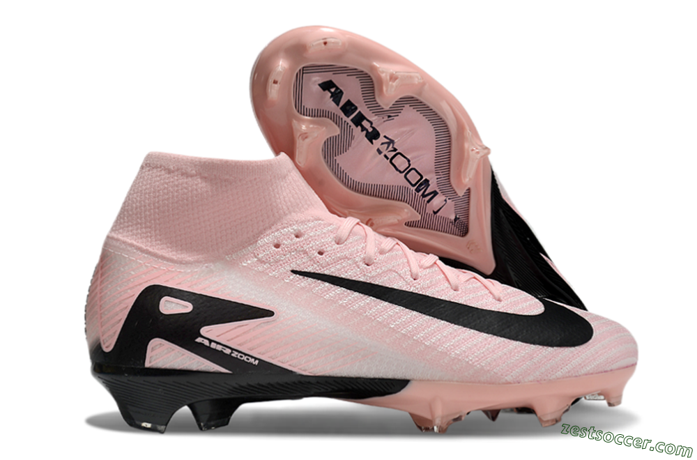 Nike Air Zoom Mercurial Superfly 10 Elite FG High-Tops Soccer Cleats - Pink/White/Black 0