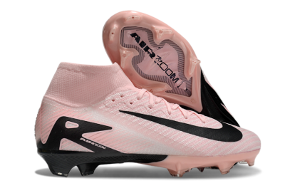 Nike Air Zoom Mercurial Superfly 10 Elite FG High-Tops Soccer Cleats - Pink/White/Black