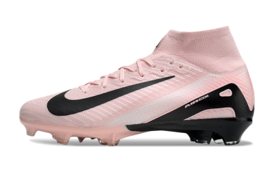 Nike Air Zoom Mercurial Superfly 10 Elite FG High-Tops Soccer Cleats - Pink/White/Black