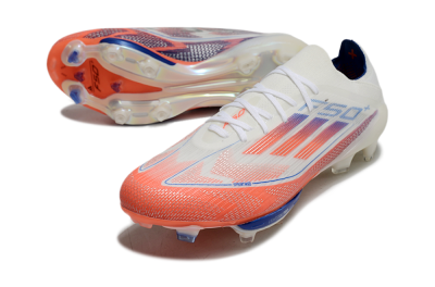 Adidas F50+ Lightstrike Pro FG Low-Tops Soccer Cleats - White/Red/Blue