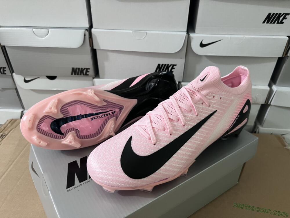Nike Air Zoom Mercurial Vapor 16 Elite FG Low-Tops Soccer Cleats - Pink/Black/White
