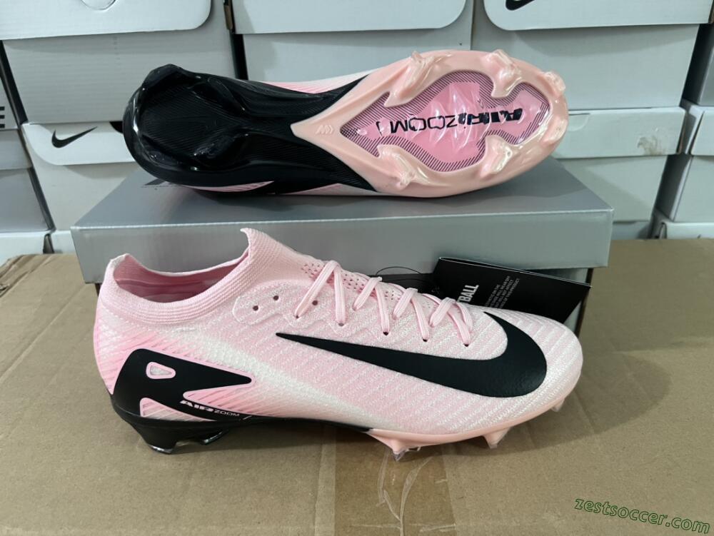 Nike Air Zoom Mercurial Vapor 16 Elite FG Low-Tops Soccer Cleats - Pink/Black/White