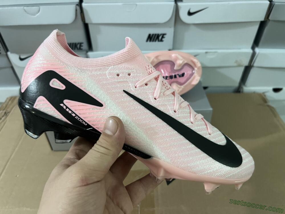 Nike Air Zoom Mercurial Vapor 16 Elite FG Low-Tops Soccer Cleats - Pink/Black/White