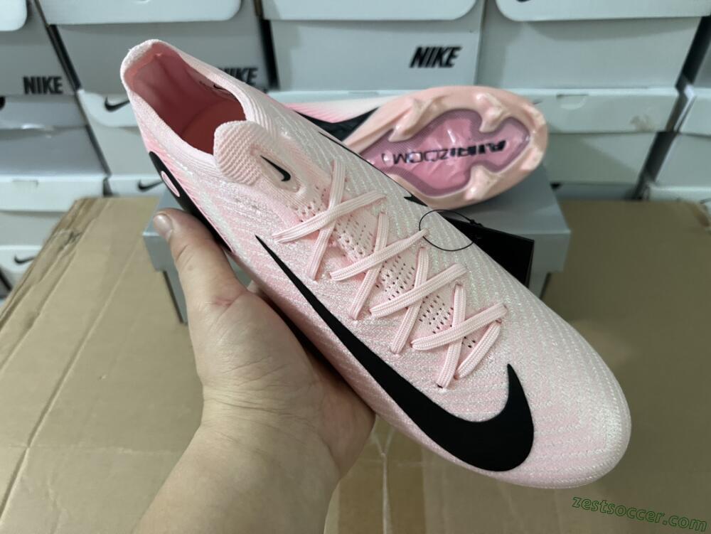 Nike Air Zoom Mercurial Vapor 16 Elite FG Low-Tops Soccer Cleats - Pink/Black/White