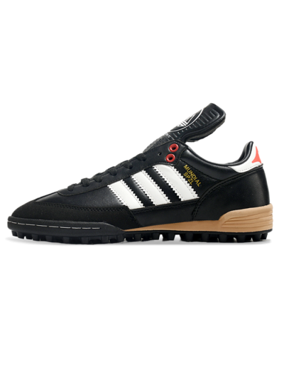 Adidas Mundial Team Astro TF Low-Tops Soccer Shoes - Black/White/Red