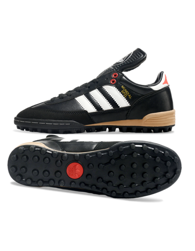 Adidas Mundial Team Astro TF Low-Tops Soccer Shoes - Black/White/Red