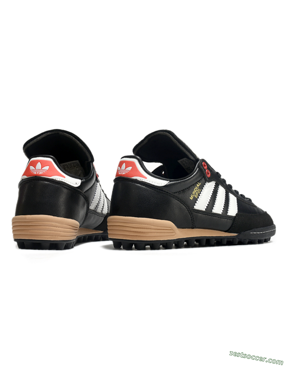 Adidas Mundial Team Astro TF Low-Tops Soccer Shoes - Black/White/Red 6