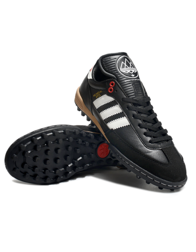 Adidas Mundial Team Astro TF Low-Tops Soccer Shoes - Black/White/Red