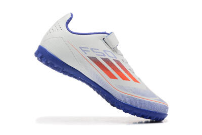 Kids Adidas Predator Elite TF Low-Tops Soccer Shoes - White/Blue/Red
