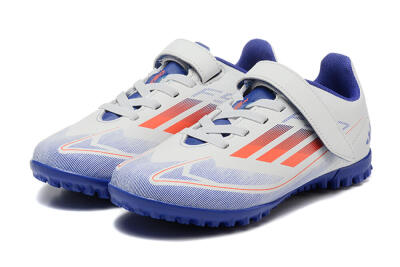 Kids Adidas Predator Elite TF Low-Tops Soccer Shoes - White/Blue/Red