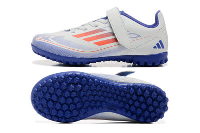 Kids Adidas Predator Elite TF Low-Tops Soccer Shoes - White/Blue/Red