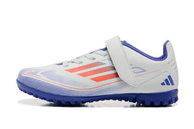 Kids Adidas Predator Elite TF Low-Tops Soccer Shoes - White/Blue/Red