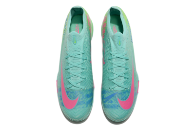 Nike Air Zoom Mercurial Vapor 16 Elite TF Low-Tops Soccer Shoes - Jade/Pink/Blue