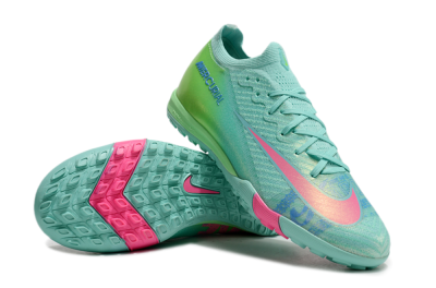 Nike Air Zoom Mercurial Vapor 16 Elite TF Low-Tops Soccer Shoes - Jade/Pink/Blue