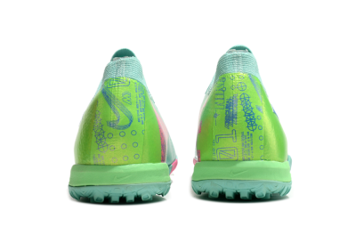 Nike Air Zoom Mercurial Vapor 16 Elite TF Low-Tops Soccer Shoes - Jade/Pink/Blue