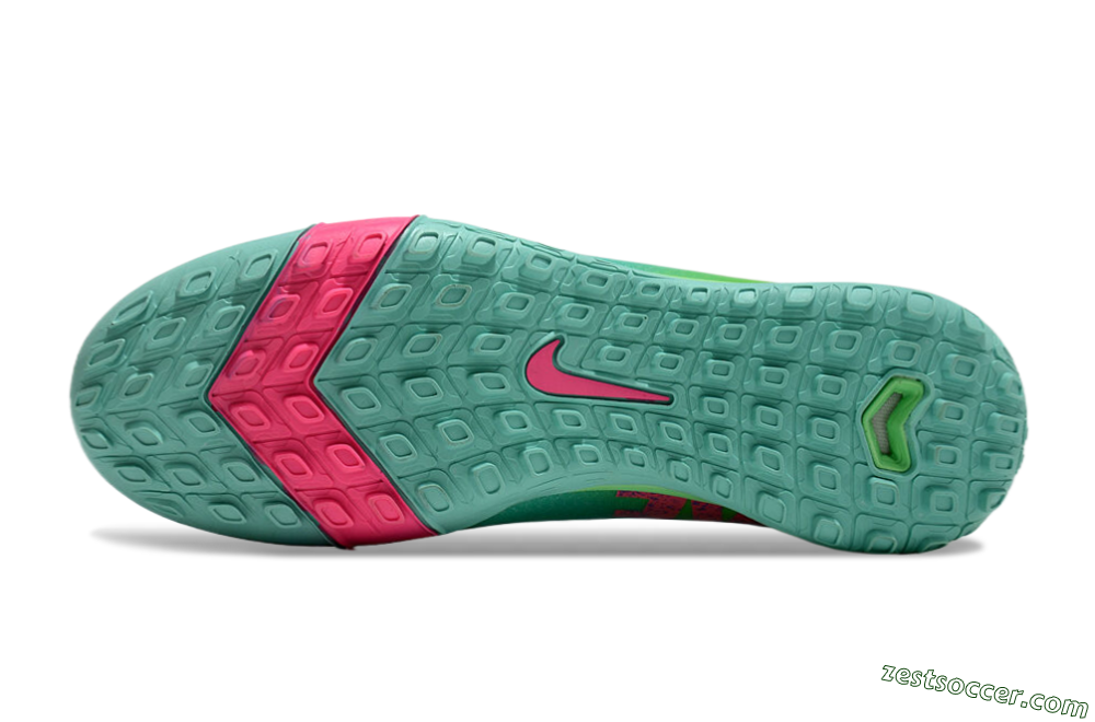 Nike Air Zoom Mercurial Vapor 16 Elite TF Low-Tops Soccer Shoes - Jade/Pink/Blue 6