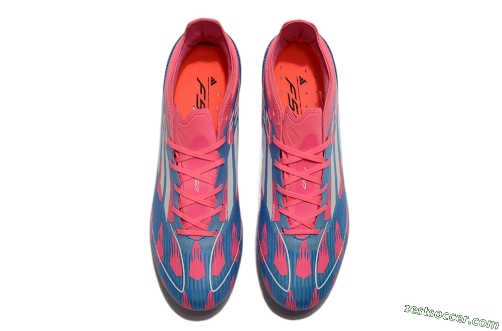 Adidas F50 Elite MG Low-Tops Soccer Cleats - Blue/White/Red 4
