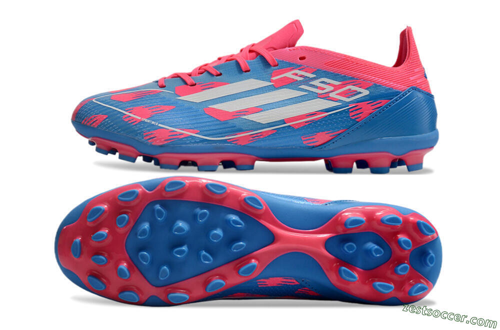 Adidas F50 Elite MG Low-Tops Soccer Cleats - Blue/White/Red 1