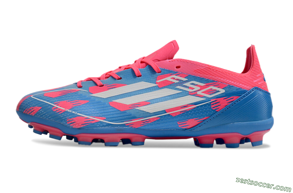 Adidas F50 Elite MG Low-Tops Soccer Cleats - Blue/White/Red 2