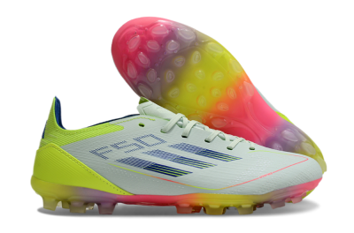Adidas F50 Elite MG Low-Tops Soccer Cleats - Jade/Blue/Yellow