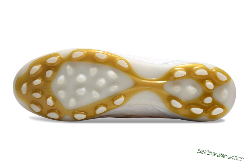 Adidas F50 Elite MG Low-Tops Soccer Cleats - White/Gold 6