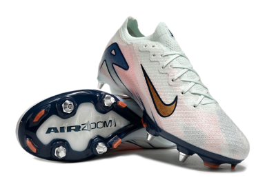 Nike Air Zoom Mercurial Vapor 16 Elite SG Low-Tops Soccer Cleats - Jade/Pink/Blue