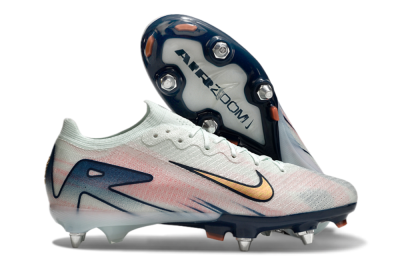 Nike Air Zoom Mercurial Vapor 16 Elite SG Low-Tops Soccer Cleats - Jade/Pink/Blue