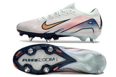 Nike Air Zoom Mercurial Vapor 16 Elite SG Low-Tops Soccer Cleats - Jade/Pink/Blue