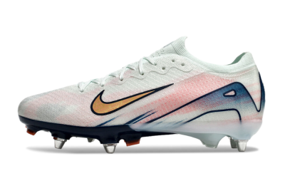 Nike Air Zoom Mercurial Vapor 16 Elite SG Low-Tops Soccer Cleats - Jade/Pink/Blue