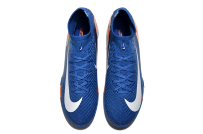 Nike Air Zoom Mercurial Superfly 10 Elite TF High-Tops Soccer Shoes - Blue/White/Orange