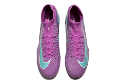 Nike Air Zoom Mercurial Superfly 10 Elite TF High-Tops Soccer Shoes - Purple/Jade/White