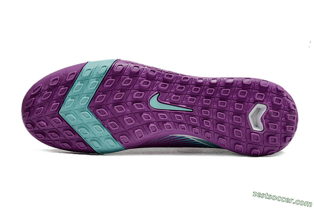 Nike Air Zoom Mercurial Superfly 10 Elite TF High-Tops Soccer Shoes - Purple/Jade/White 6