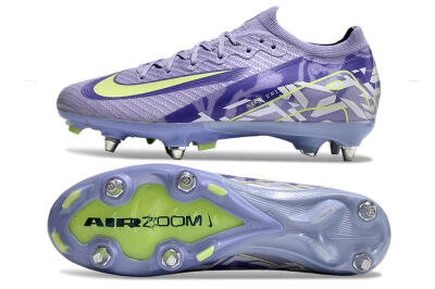 Nike Air Zoom Mercurial Vapor 16 Elite SG Low-Tops Soccer Cleats - Purple/Yellow/White