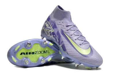 Nike Air Zoom Mercurial Superfly 10 Elite SG High-Tops Soccer Cleats - Purple/Yellow/White