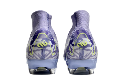 Nike Air Zoom Mercurial Superfly 10 Elite SG High-Tops Soccer Cleats - Purple/Yellow/White