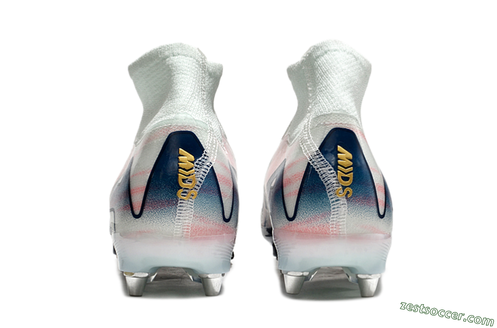 Nike Air Zoom Mercurial Superfly 10 Elite SG High-Tops Soccer Cleats - Jade/Pink/Gold/Blue 5