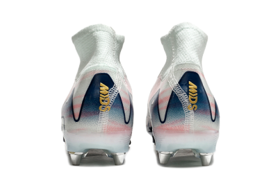 Nike Air Zoom Mercurial Superfly 10 Elite SG High-Tops Soccer Cleats - Jade/Pink/Gold/Blue
