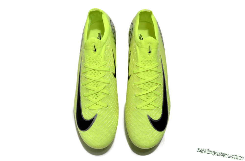 Nike Air Zoom Mercurial Vapor 16 Elite SG Low-Tops Soccer Cleats - Yellow/Silver/Black 4