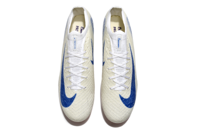 Nike Air Zoom Mercurial Vapor 16 Elite SG Low-Tops Soccer Cleats - Beige/Blue/White
