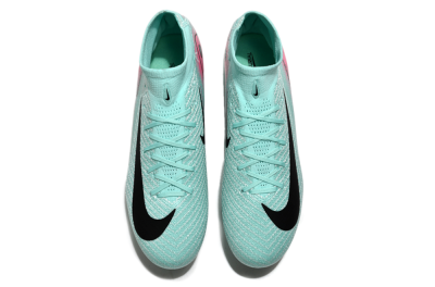 Nike Air Zoom Mercurial Superfly 10 Elite SG High-Tops Soccer Cleats - Jade/Black/Pink