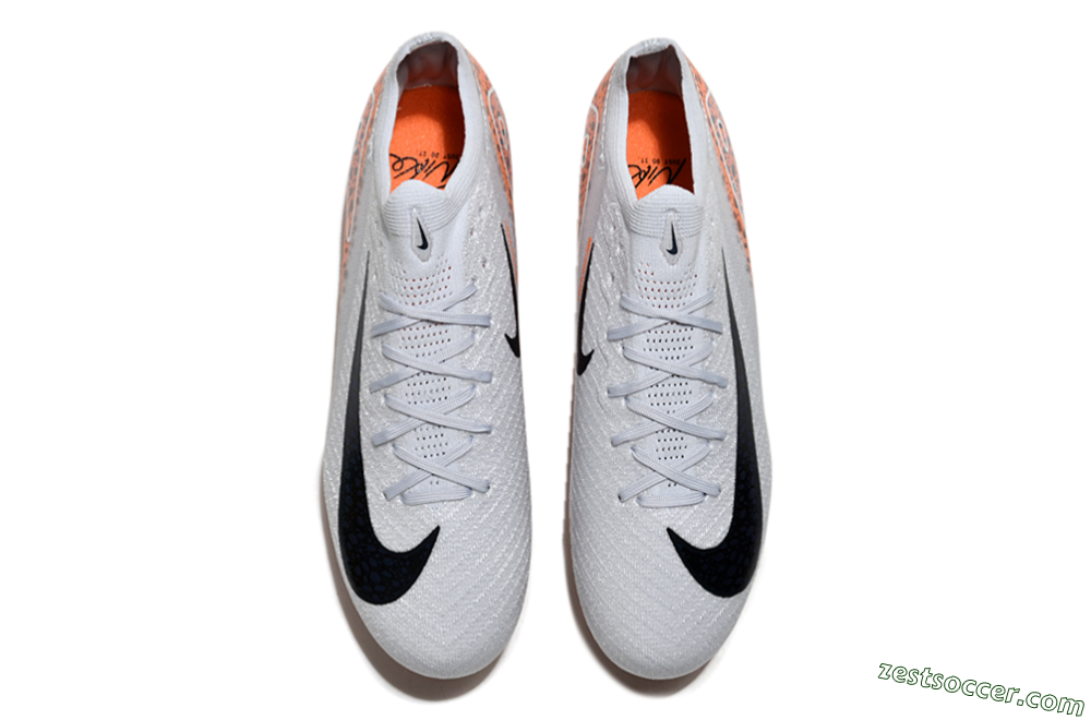 Nike Air Zoom Mercurial Vapor 16 Elite SG Low-Tops Soccer Cleats - Grey/Black/Leopard 4