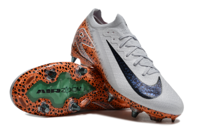 Nike Air Zoom Mercurial Vapor 16 Elite SG Low-Tops Soccer Cleats - Grey/Black/Leopard