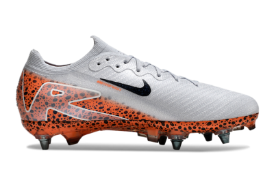 Nike Air Zoom Mercurial Vapor 16 Elite SG Low-Tops Soccer Cleats - Grey/Black/Leopard