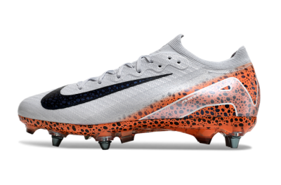 Nike Air Zoom Mercurial Vapor 16 Elite SG Low-Tops Soccer Cleats - Grey/Black/Leopard