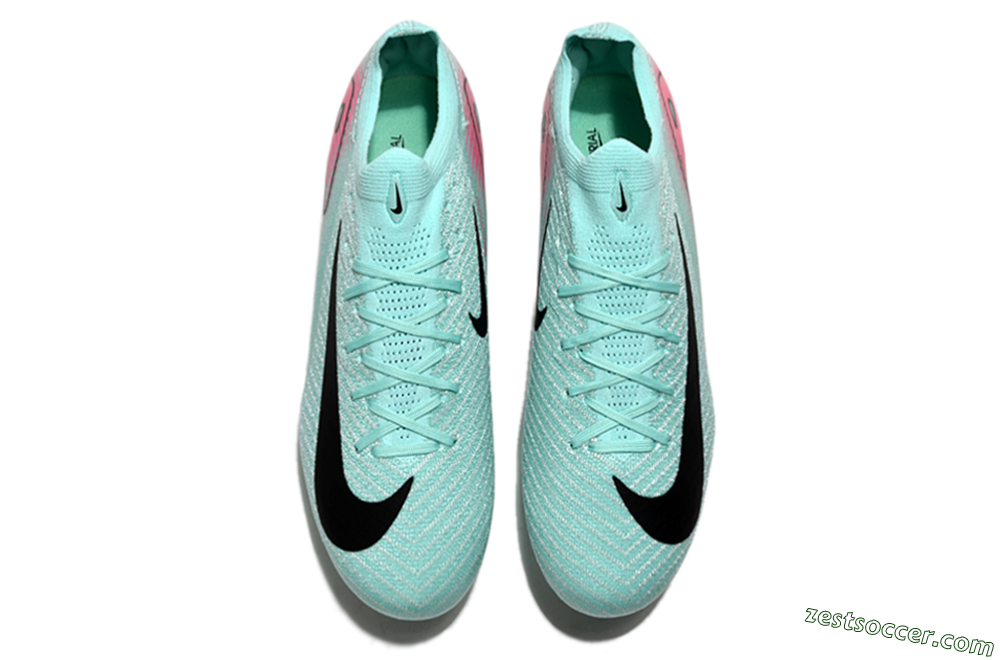 Nike Air Zoom Mercurial Vapor 16 Elite SG Low-Tops Soccer Cleats - Jade/Black/Pink 4