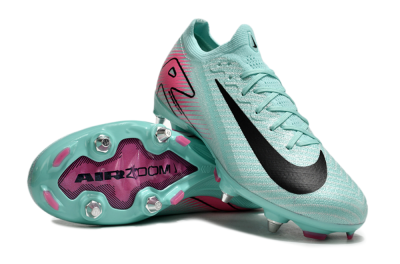 Nike Air Zoom Mercurial Vapor 16 Elite SG Low-Tops Soccer Cleats - Jade/Black/Pink