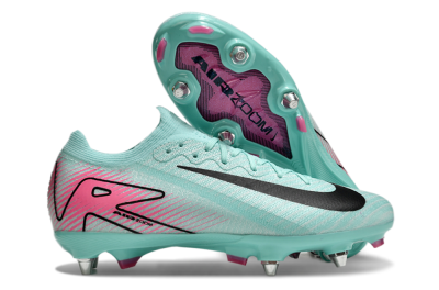 Nike Air Zoom Mercurial Vapor 16 Elite SG Low-Tops Soccer Cleats - Jade/Black/Pink